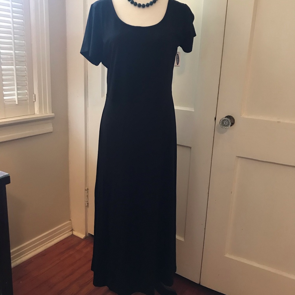 Old navy maxi dress black size Large Tall